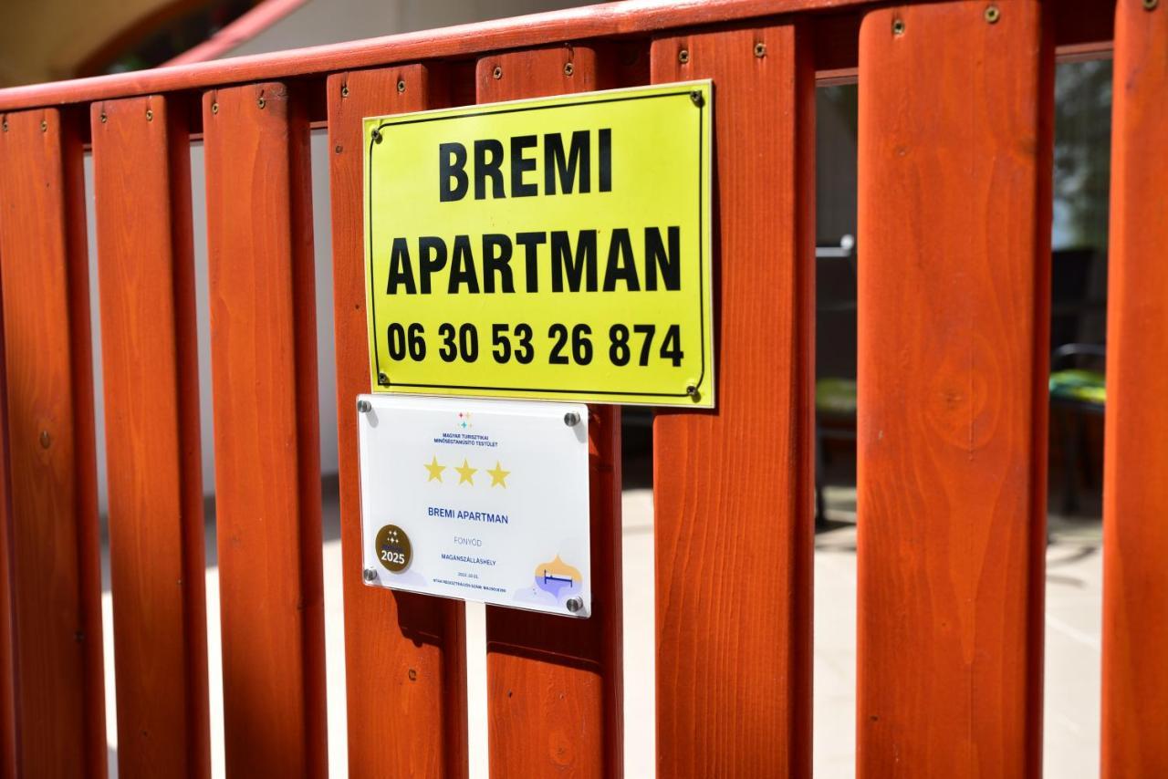 Bremi Apartman Fonyódliget Kültér fotó